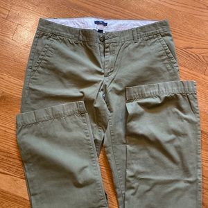 Gap 8 x-long olive green khakis